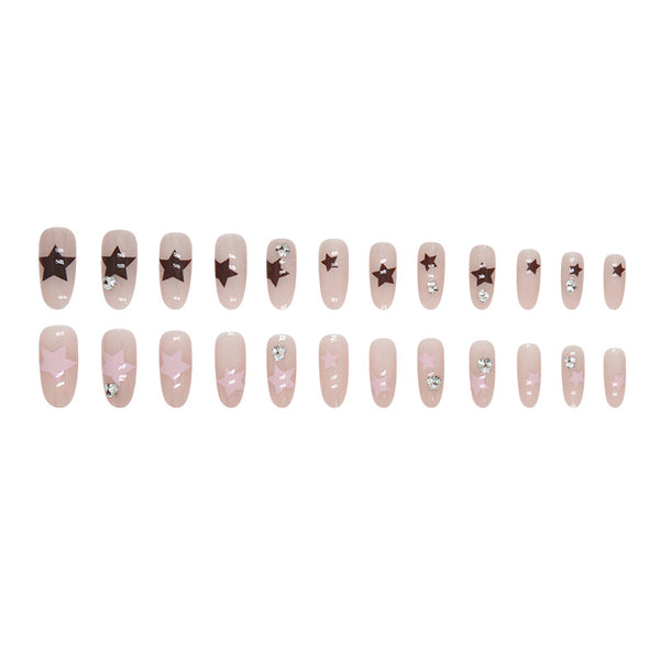 12 Sizes-24 Pcs Press On Nails Z794
