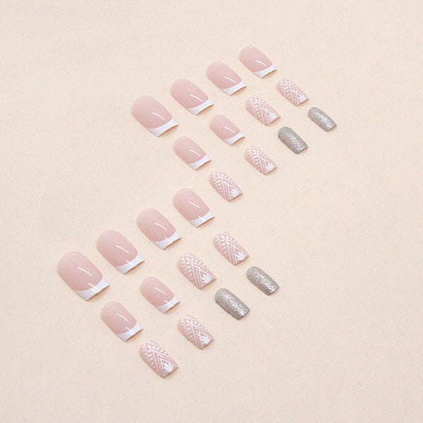 12 Sizes-24 Pcs Press On Nails W874