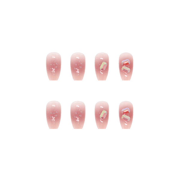 12 Sizes-24 Pcs Press On Nails Z319
