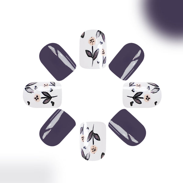 12 Sizes-24 Pcs Press On Nails C490
