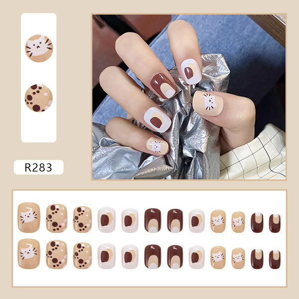 12 Sizes-24 Pcs Press On Nails R281