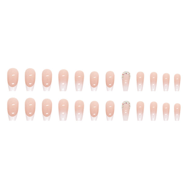 12 Sizes-24 Pcs Press On Nails Z454