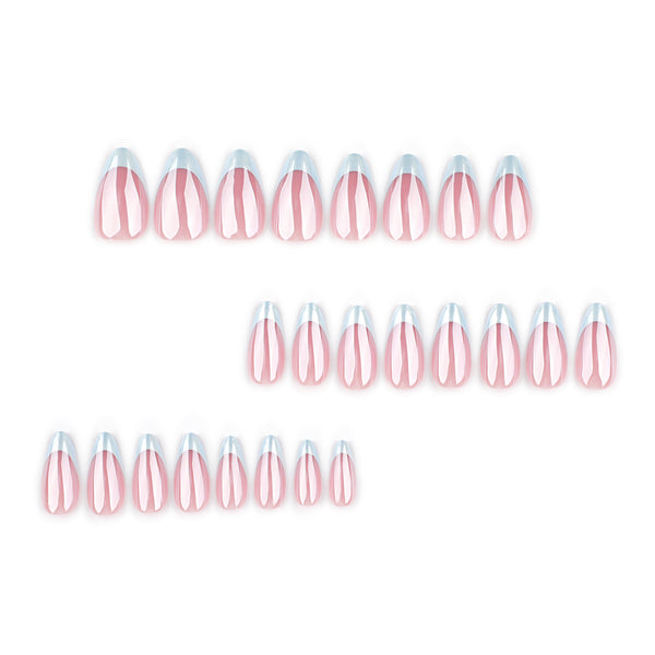 12 Sizes-24 Pcs Press On Nails JP4323