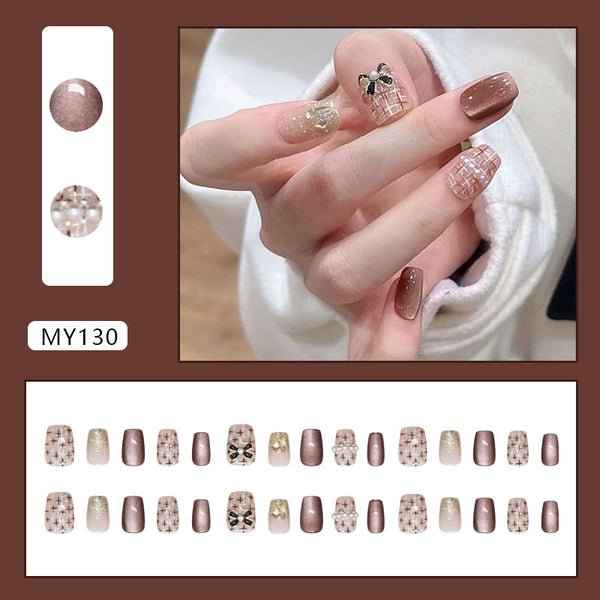 12 Sizes-24 Pcs Press On Nails MY130