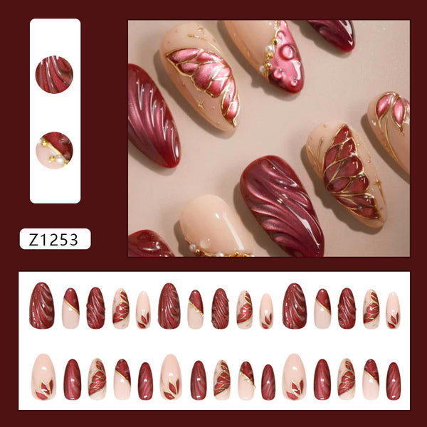 30 Pcs Press On Nails Z1253