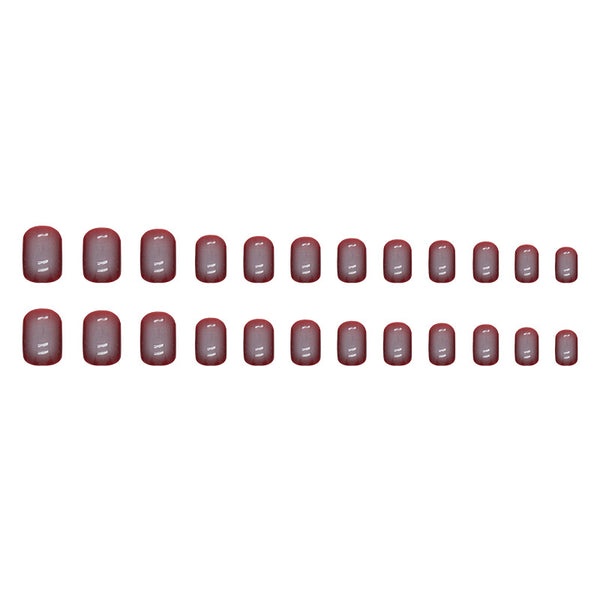12 Sizes-24 Pcs Press On Nails W1365