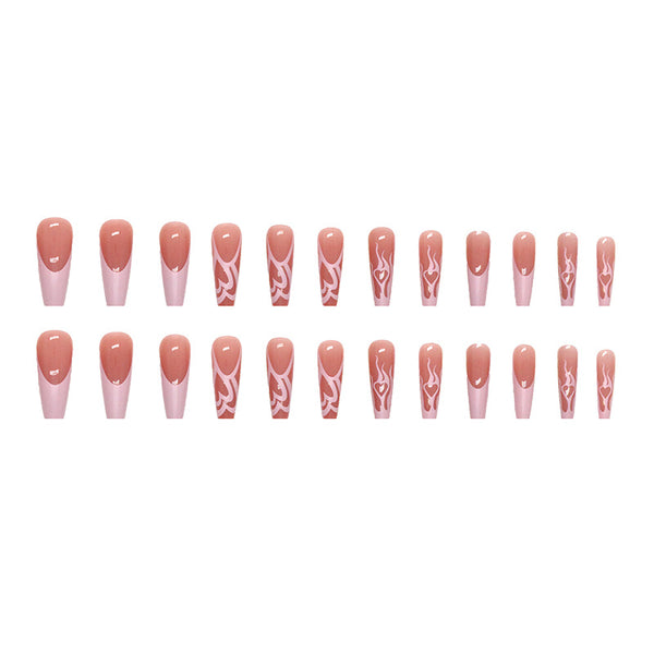 12 Sizes-24 Pcs Press On Nails W308