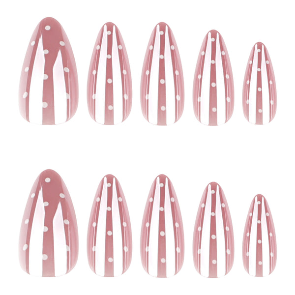 12 Sizes-24 Pcs Press On Nails JP4236
