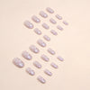 12 Sizes-24 Pcs Press On Nails W1135