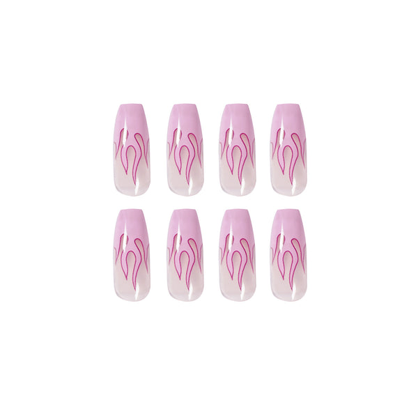 12 Sizes-24 Pcs Press On Nails JP1008