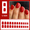 12 Sizes-24 Pcs Press On Nails C1804