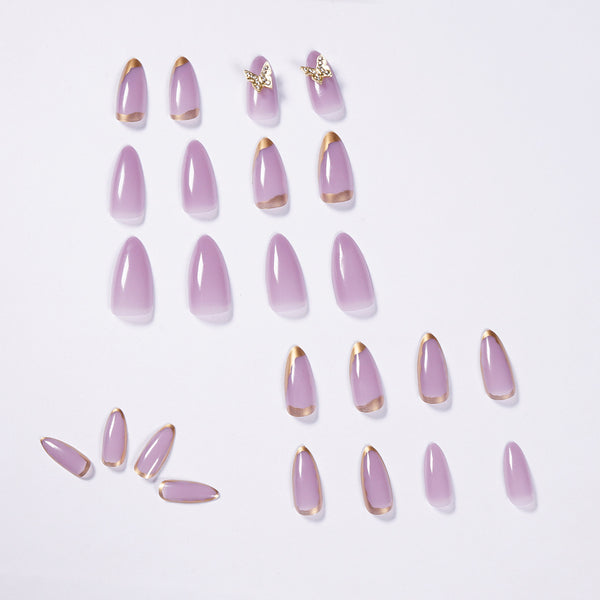 12 Sizes-24 Pcs Press On Nails JP971