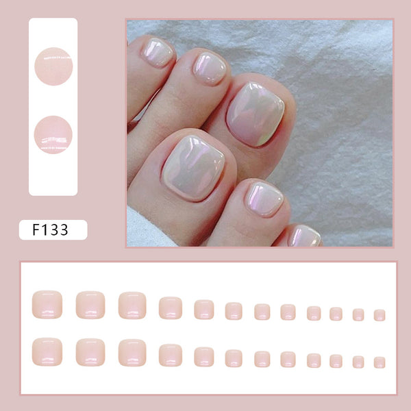 12 Sizes-24 Pcs Press On Nails F133