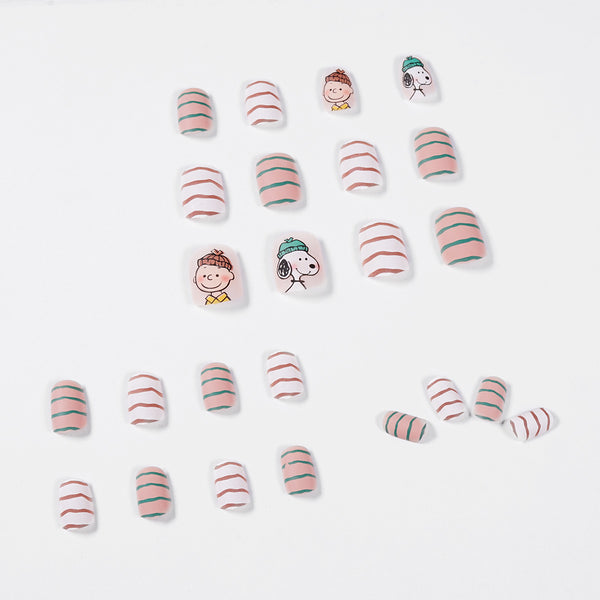 12 Sizes-24 Pcs Press On Nails JP998