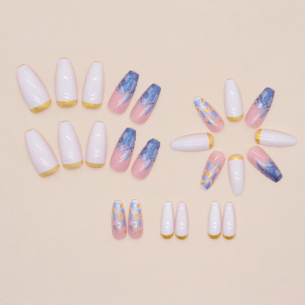 12 Sizes-24 Pcs Press On Nails W593