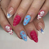 12 Sizes-24 Pcs Press On Nails C1781