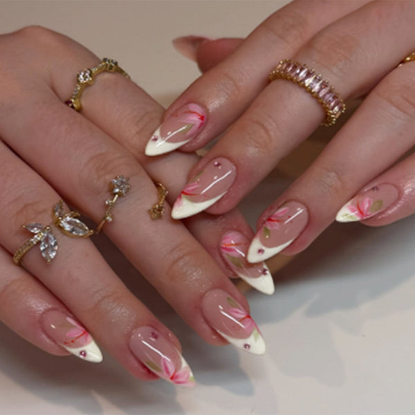 12 Sizes-24 Pcs Press On Nails Z1056