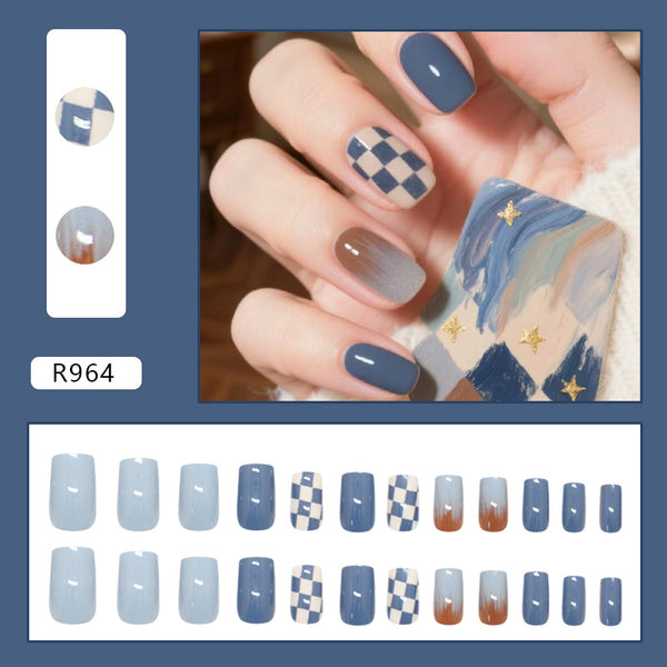 12 Sizes-24 PcsPress On Nails R964