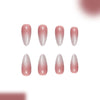 12 Sizes-24 Pcs Press On Nails C1514
