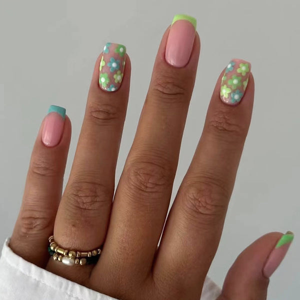 12 Sizes-24 Pcs Press On Nails W1127