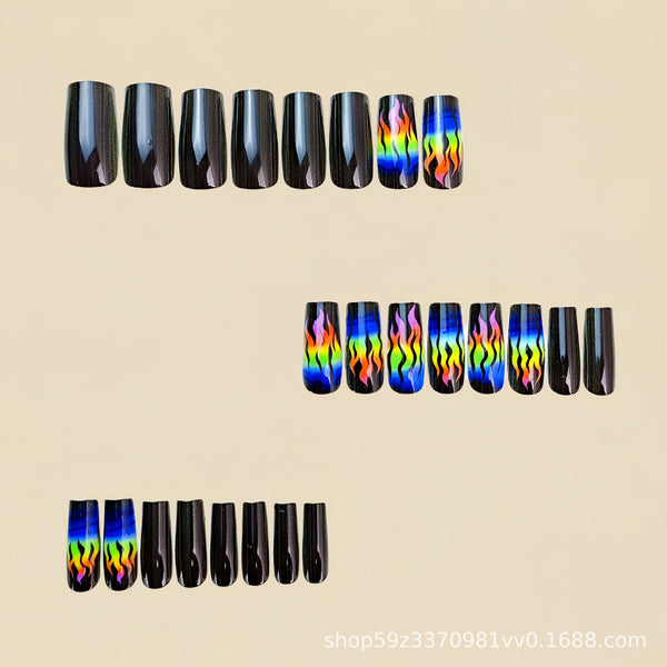12 Sizes-24 Pcs Press On Nails Y676