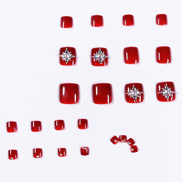 12 Sizes-24 Pcs Press On Nails JP1057