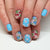 12 Sizes-24 Pcs Press On Nails C1540