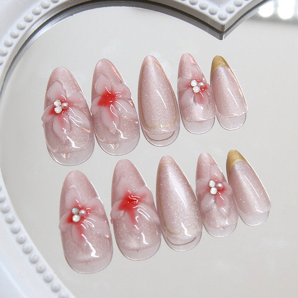 12 Sizes-24 Pcs Press On Nails Z976