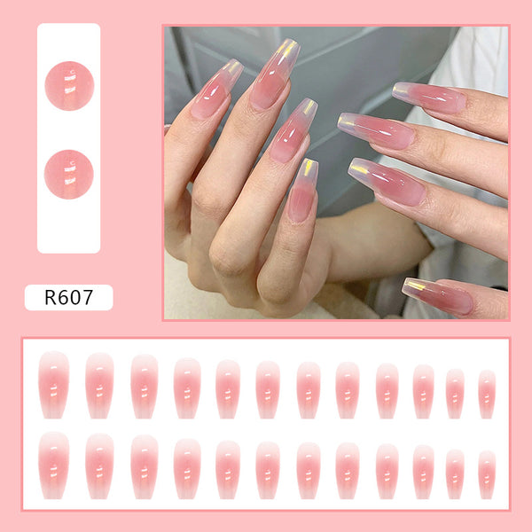 12 Sizes-24 Pcs Press On Nails R601