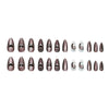 12 Sizes-24 Pcs Press On Nails W1984
