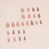 12 Sizes-24 Pcs Press On Nails W1565