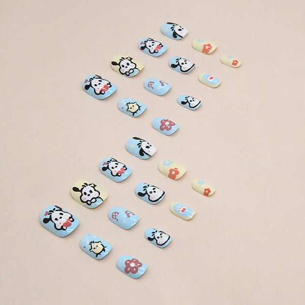 12 Sizes-24 Pcs Press On Nails K009