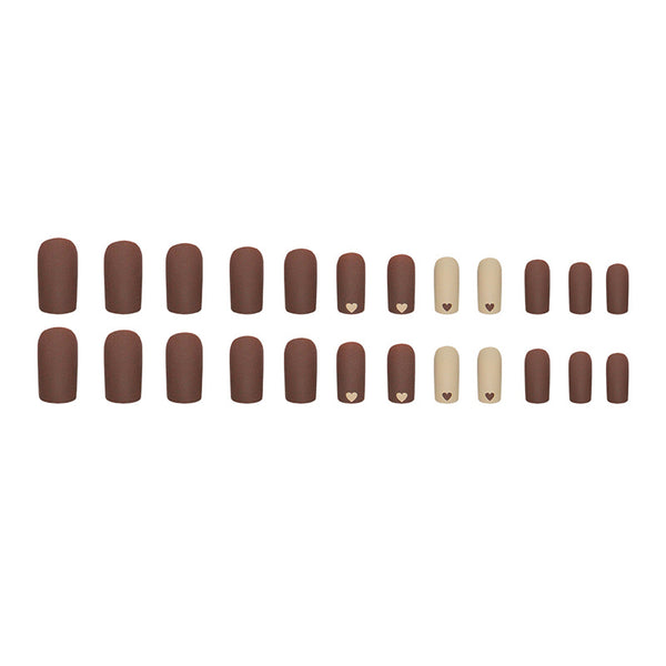 12 Sizes-24 Pcs Press On Nails W1441