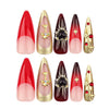 12 Sizes-24 Pcs Press On Nails JP3504