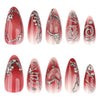 12 Sizes-24 Pcs Press On Nails JP4221