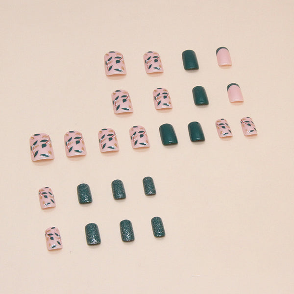 12 Sizes-24 Pcs Press On Nails W1503
