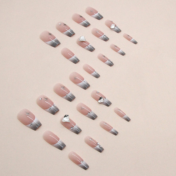 12 Sizes-24 Pcs Press On Nails Z776