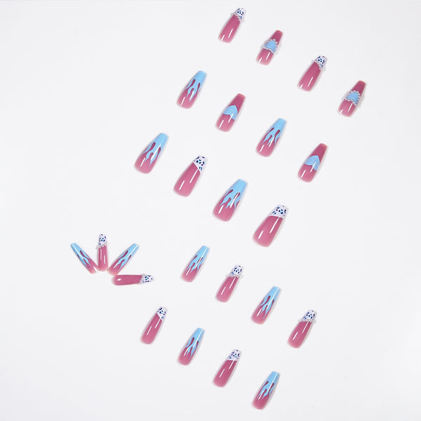 12 Sizes-24 Pcs Press On Nails JP1202