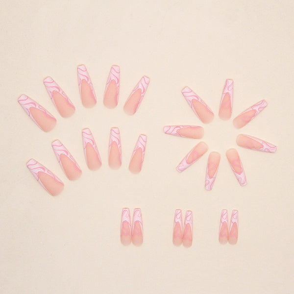 12 Sizes-24 Pcs Press On Nails W347