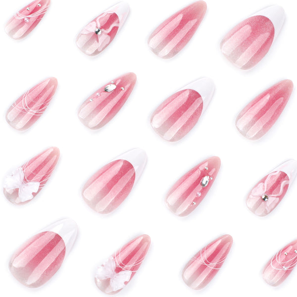 12 Sizes-24 Pcs Press On Nails JP3779