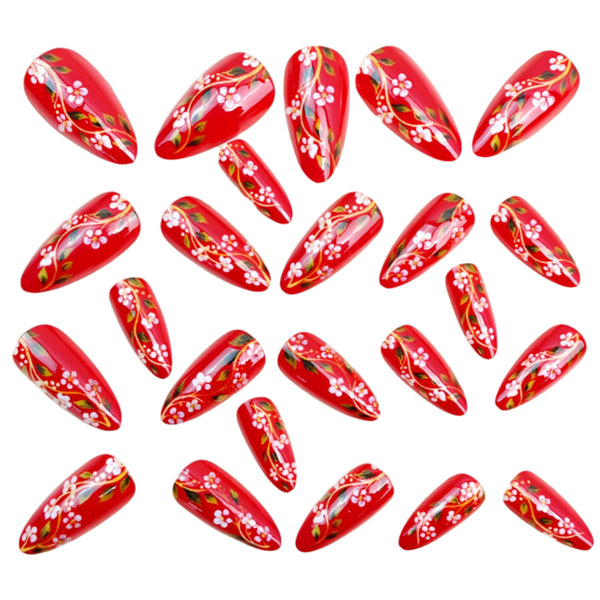 12 Sizes-24 Pcs Press On Nails Y1601