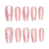 12 Sizes-24 Pcs Press On Nails SP124