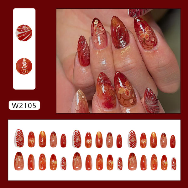 30 Pcs Press On Nails W2105