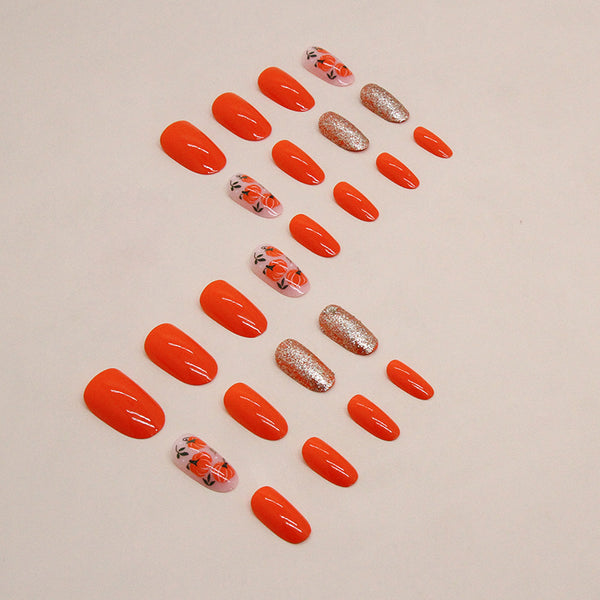 12 Sizes-24 Pcs Press On Nails W1462