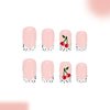 12 Sizes-24 Pcs Press On Nails C1393