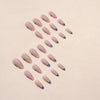 12 Sizes-24 Pcs Press On Nails W668