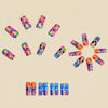 12 Sizes-24 Pcs Press On Nails y1110-24