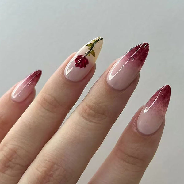 12 Sizes-24 Pcs Press On Nails W1668
