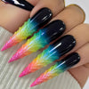 12 Sizes-24 Pcs Press On Nails Y1582