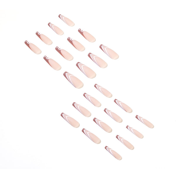 12 Sizes-24 Pcs Press On Nails JP1438